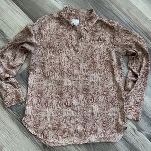 Silk snake skin blouse A New Day